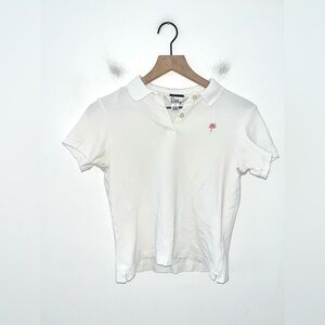 Vintage Lilly Pulitzer Women's White T-shirt size XS